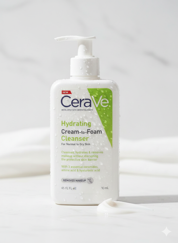 CeraVe Hydrating Cream-to-Foam Cleanser